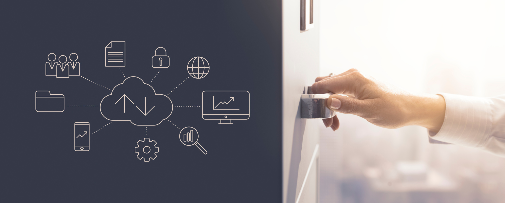 Online data storage access and archive concept